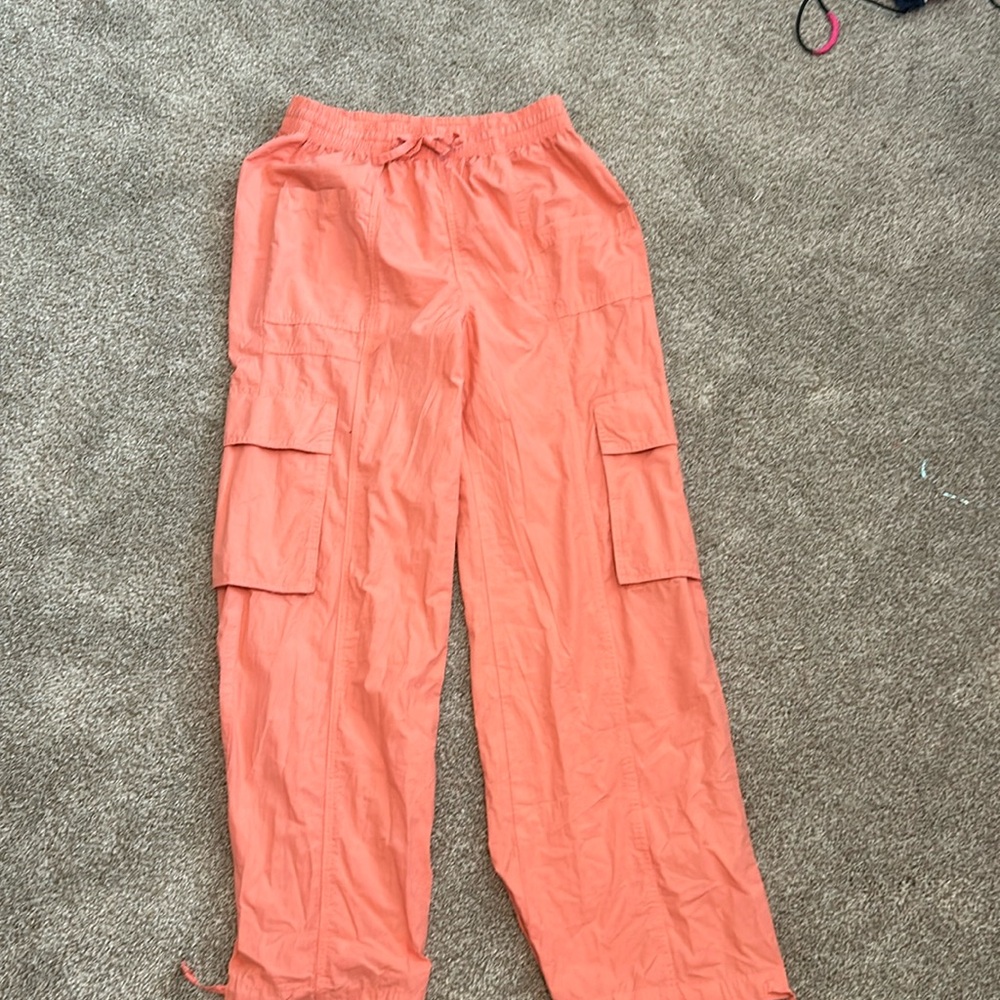 Pink cargos never worn before size small